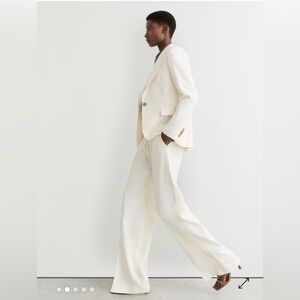 White House Black Market Ivory Pants size 8R